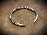 Viking Norse Celtic Twisted Torc Bracelet in Brass, Bronze or Sterling Silver