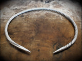 Sterling SIlver Viking Celtic Torc