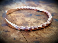 Viking Solid Twist Bronze Bracelet