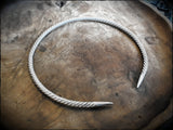 Sterling SIlver Viking Celtic Torc