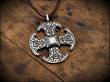 Viking Saxon Canterbury Cross Pendant Necklace