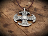 Viking Saxon Canterbury Cross Pendant Necklace