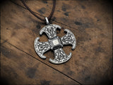 Viking Saxon Canterbury Cross Pendant Necklace