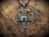 Viking Saxon Canterbury Cross Pendant Necklace