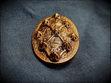 Viking Saxon Chunky Tortoise Shell Brooch Cloak Pin Badge