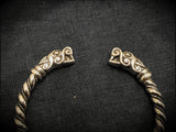 Viking Norse Twisted Wolf Bracelet Medium