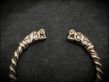 Viking Norse Twisted Wolf Bracelet Medium