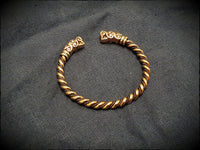 Viking Norse Twisted Wolf Bracelet Medium