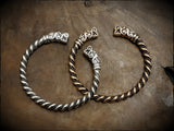 Viking Norse Twisted Wolf Bracelet Medium