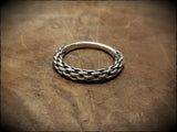 Viking Twisted Silver Ring