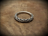 Viking Twisted Silver Ring