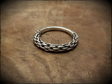 Viking Twisted Silver Ring