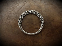 Viking Twisted Silver Ring