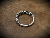 Viking Twisted Silver Ring