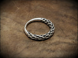 Viking Twisted Silver Ring