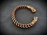 Viking Wolf Chunky Bracelet Arm Ring