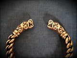 Viking Wolf Chunky Bracelet Arm Ring