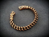 Viking Wolf Chunky Bracelet Arm Ring