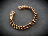 Viking Wolf Chunky Bracelet Arm Ring