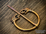 Vestland Penannular Dragon Brooch Cloak Pin