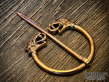 Vestland Penannular Dragon Brooch Cloak Pin