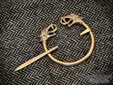 Vestland Penannular Dragon Brooch Cloak Pin