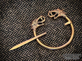 Vestland Penannular Dragon Brooch Cloak Pin