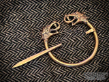 Vestland Penannular Dragon Brooch Cloak Pin