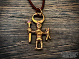 Ekhammar Viking Figure Pendant Necklace