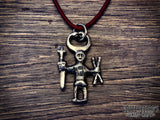 Ekhammar Viking Figure Pendant Necklace