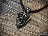 Uppåkra VIking Warrior God Mask Pendant Necklace
