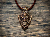 Uppåkra VIking Warrior God Mask Pendant Necklace