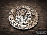 Espinge Viking Wolf Disc Brooch Cloak Pin