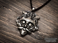 Gnezdovo Viking Warrior God Mask Pendant Necklace