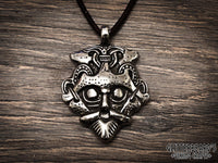 Gnezdovo Viking Warrior God Mask Pendant Necklace
