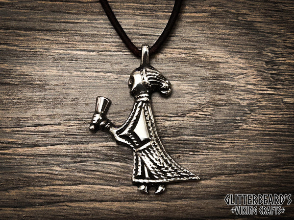 Köping Viking Woman Pendant Necklace