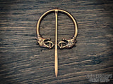 Vestland Penannular Dragon Brooch Cloak Pin