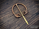 Vestland Penannular Dragon Brooch Cloak Pin