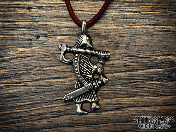 Klahammar Viking Warrior Pendant Necklace