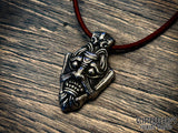 Uppåkra VIking Warrior God Mask Pendant Necklace