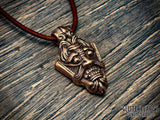 Uppåkra VIking Warrior God Mask Pendant Necklace
