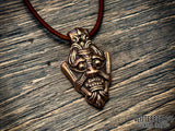 Uppåkra VIking Warrior God Mask Pendant Necklace