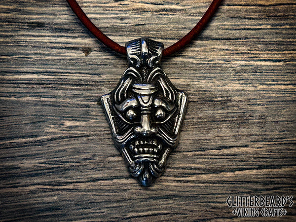 Uppåkra VIking Warrior God Mask Pendant Necklace