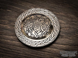 Espinge Viking Wolf Disc Brooch Cloak Pin