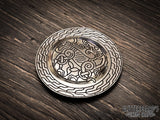 Espinge Viking Wolf Disc Brooch Cloak Pin