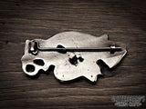Lolland Viking Bird Raven Brooch Cloak Pin