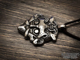 Gnezdovo Viking Warrior God Mask Pendant Necklace