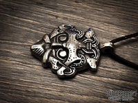 Gnezdovo Viking Warrior God Mask Pendant Necklace