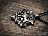 Gnezdovo Viking Warrior God Mask Pendant Necklace