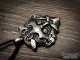 Gnezdovo Viking Warrior God Mask Pendant Necklace